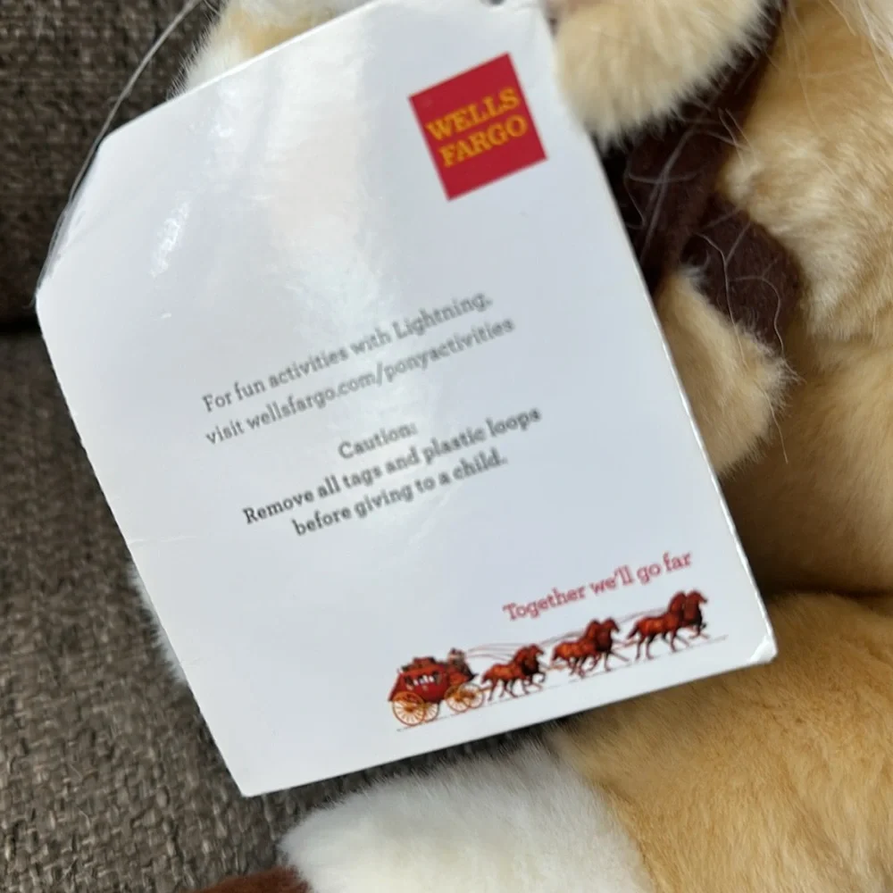Lightening a Legondary Wells Fargo Pony Express Stuffed Horse